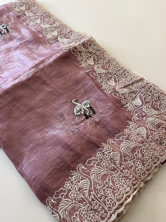 Soft organza fancy saree