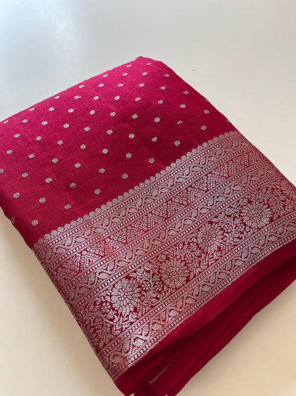 Silver Butties Banarasi Viscose