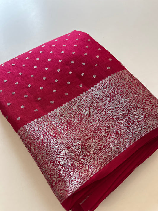 Silver Butties Banarasi Viscose