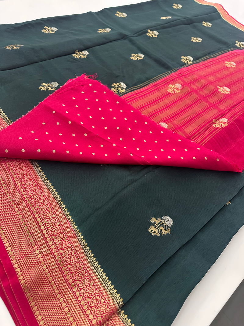 Premium Tussar Fancy Saree -AU6