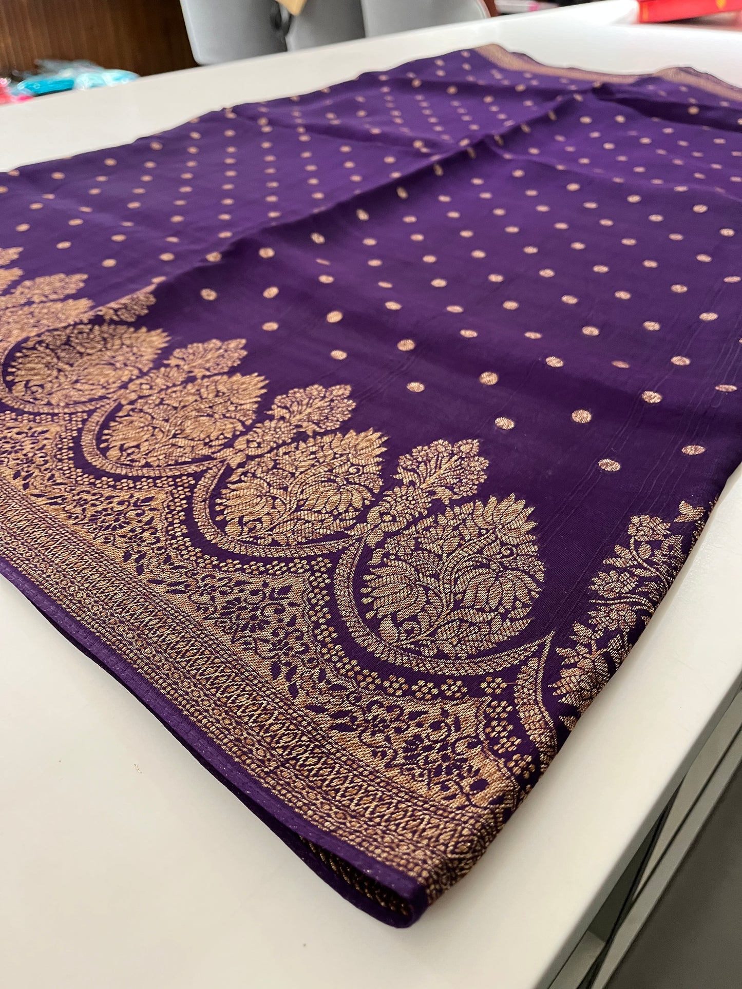 Designer jute silk