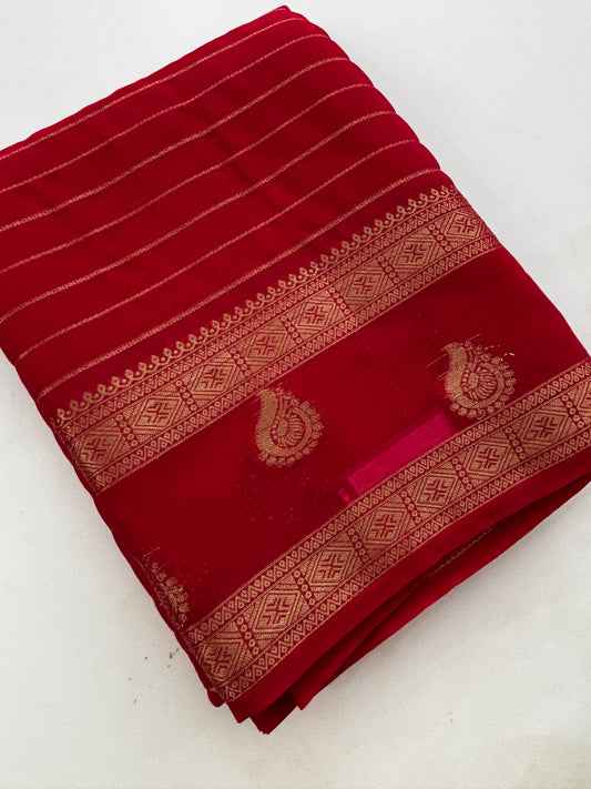 Premium Chiffon Saree-M15