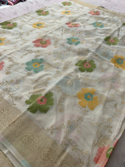 Banarasi Fancy Crape Saree -M19