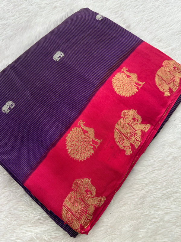 Banarasi Viscose Fancy Saree-JU10