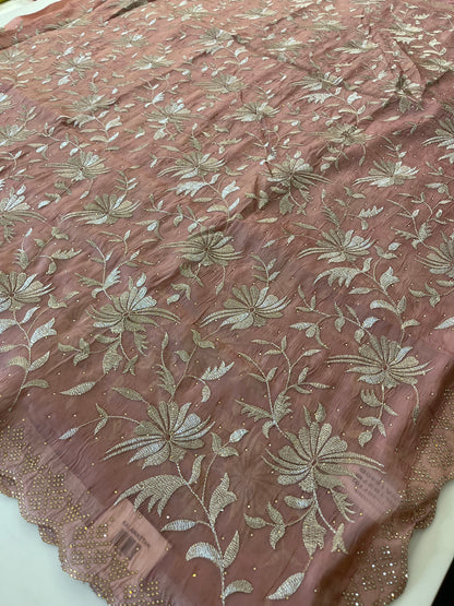 Embroidery work fancy saree