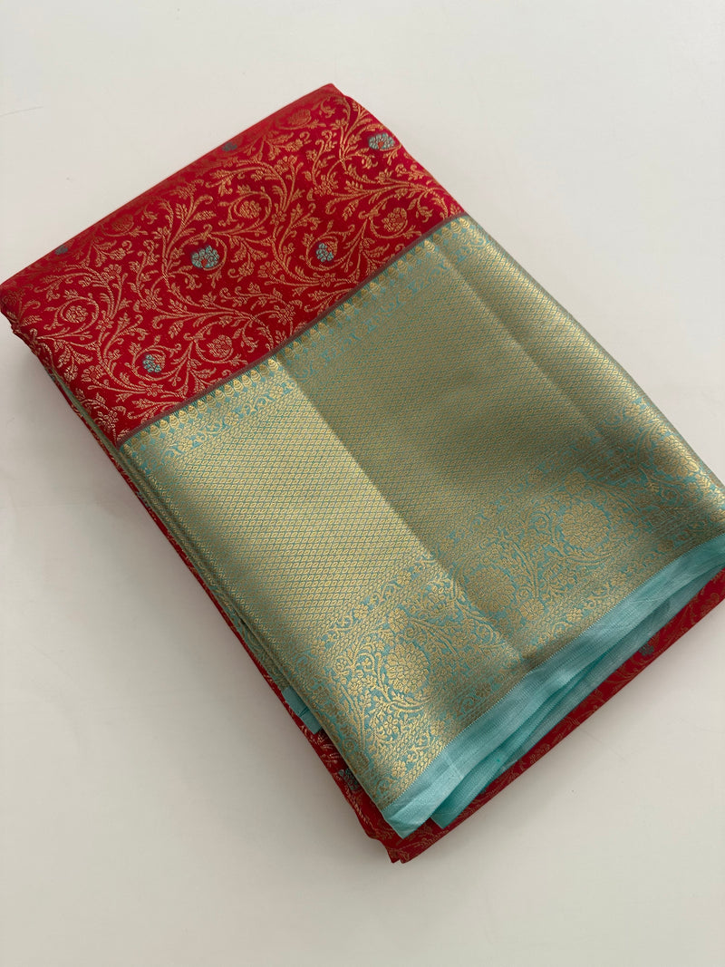 Kanchi Semi Silk Tissue Brocade-JU10