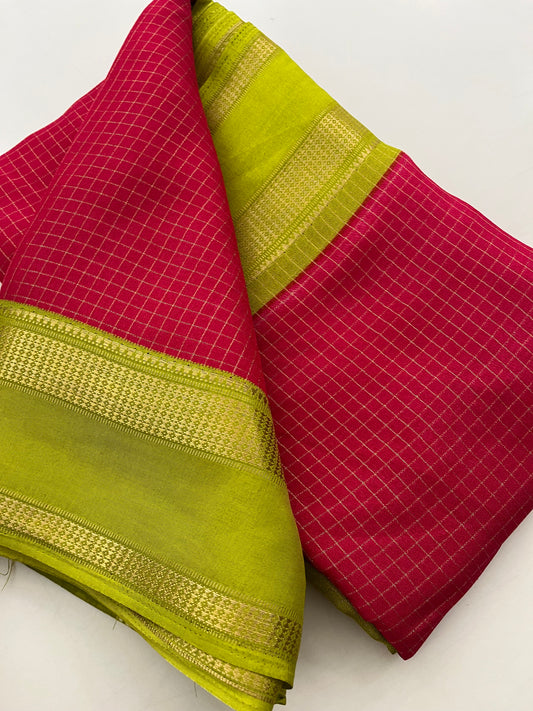 Crepe chiffon Saree