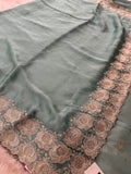 Soft Organza Silver Work-M12