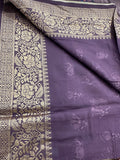 Kalamkari Printed Crape-JU14