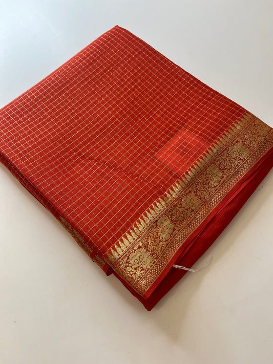 Banarasi Crape Checks