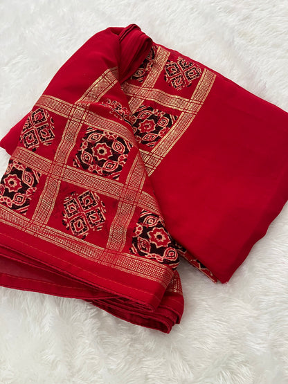 Bandhini Crape Chiffon