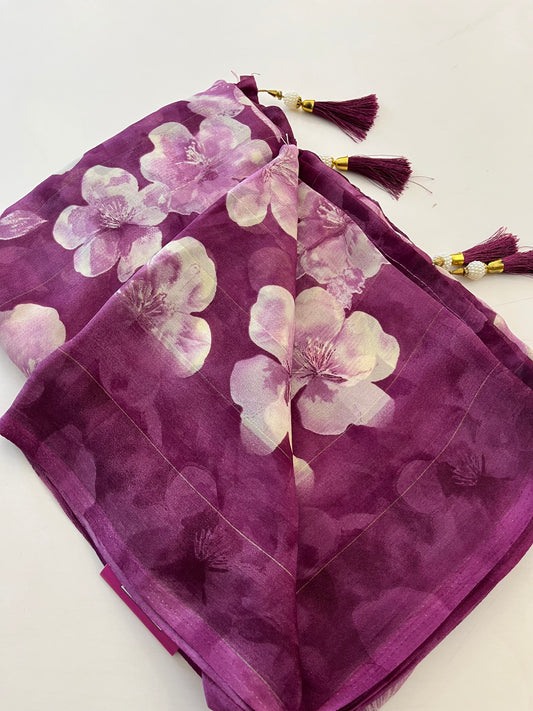 Floral chiffon