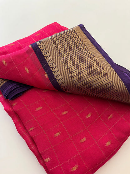 Moonga silk saree