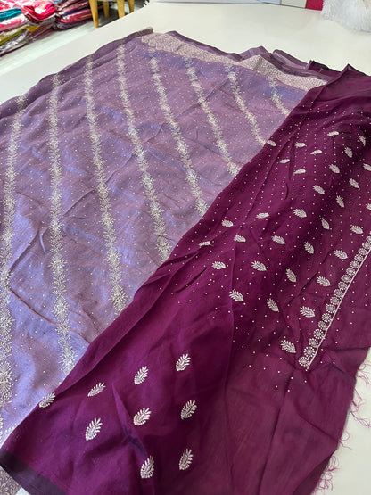 Tussar Work fancy saree-1016