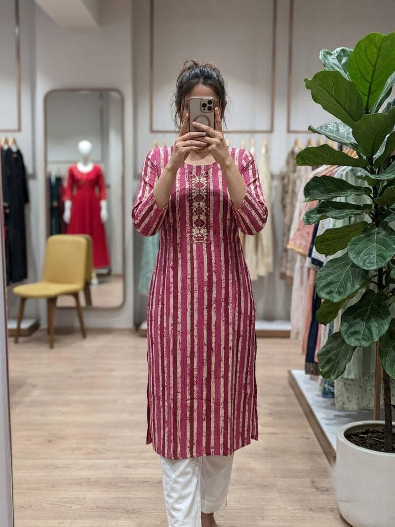 Cotton Kurti Kasturi Collection