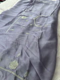 Soft Organza Silver Work-M12