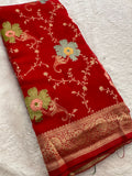 Banarasi Fancy Crape Saree -M19
