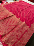 Venkatagiri fancy soft Linen Cotton sarees with self blouse and fancy Border and Butties all over 🌹-AU9