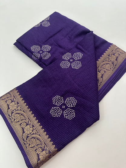 Tussar Chiffons Lines-J13