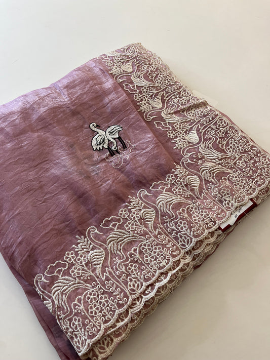 Soft organza fancy saree