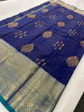 Semi Kanchi Silk Saree-J24