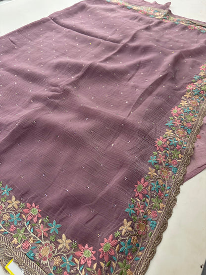 Organza Work Saree-M30