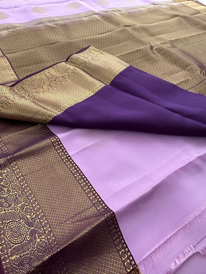 Self Kanchi Silk Sarees🌹-AU14