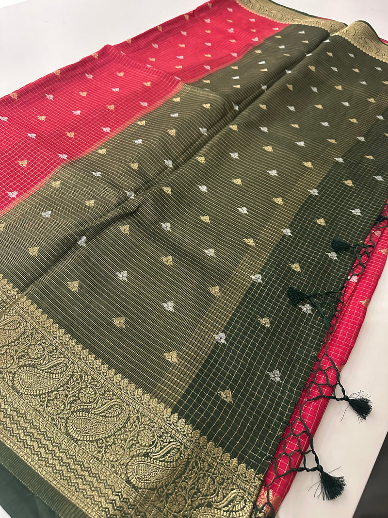 Viscose Banarasi saree-M27