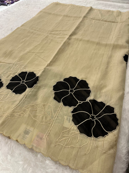 Tussar Appliqué J31