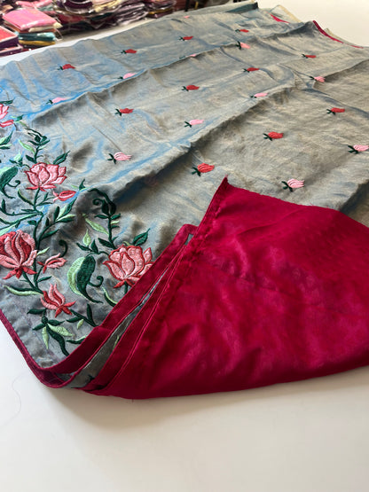 Designer Simmer Fancy Saree