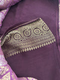 Crape Crush Georgette Sarees in gold and silver finish weaving comes in beautiful 3 Colors and Contrast blouse pieces🌹-JU31
