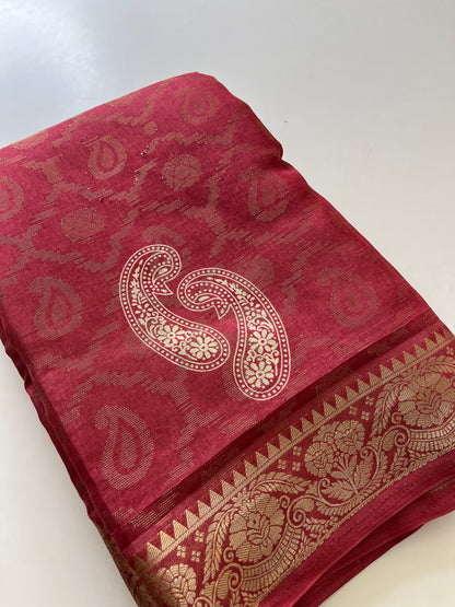 Tussar fancy saree