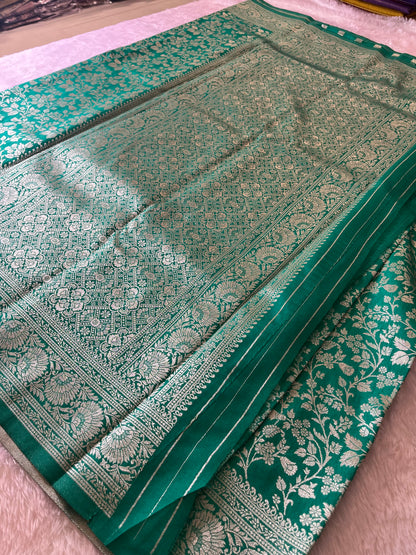 Tussar Silver Brocade