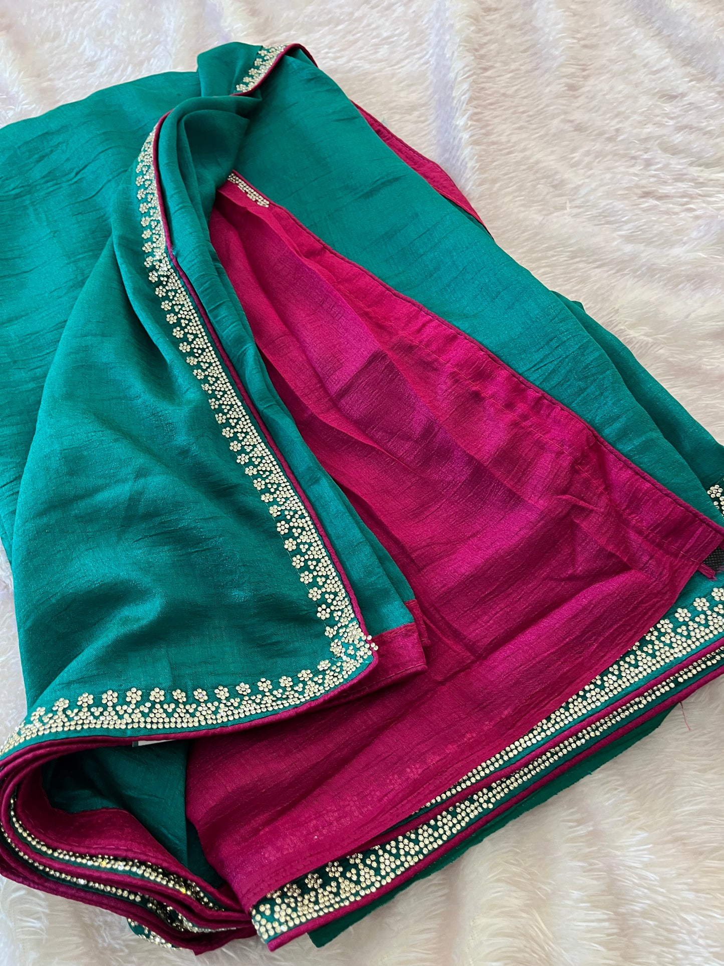 Tussar Fancy Stone Work