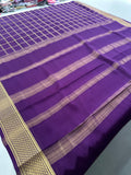 Pure Crape Mysore Silk Saree  100GSM❤️❤️-J22