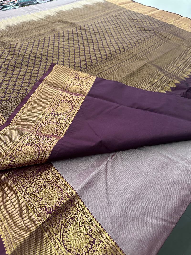 Semi Kanchi Silk Saree-J27
