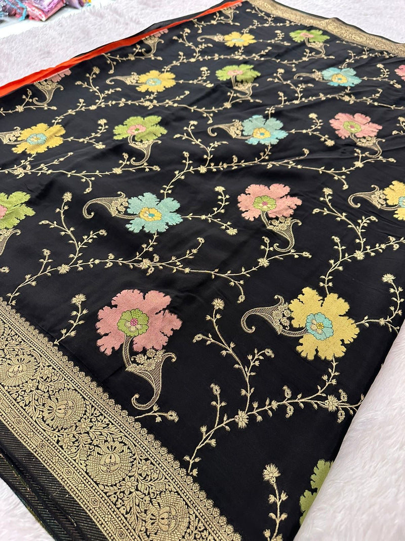 Banarasi Fancy Crape Saree -M19