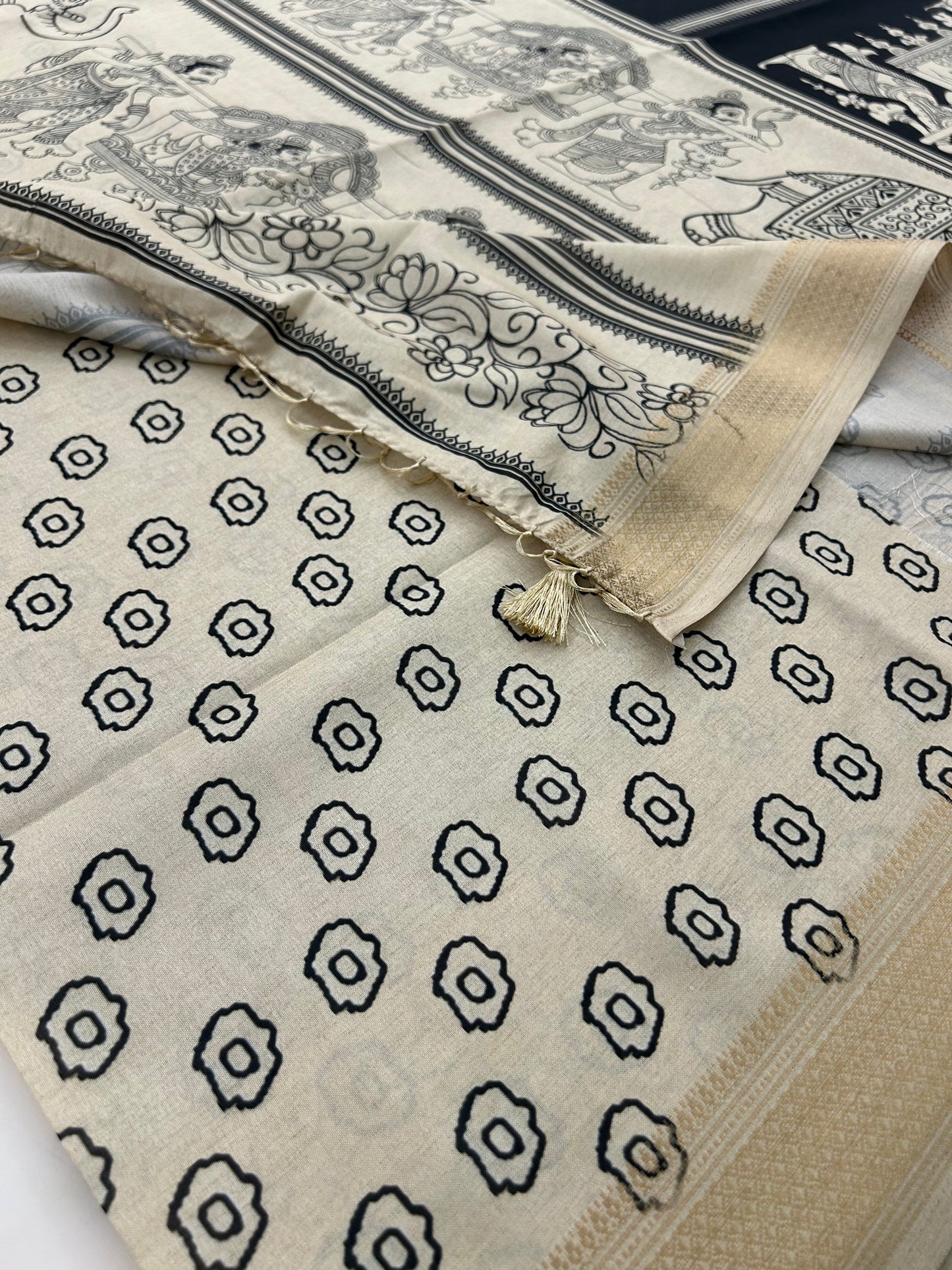 Tussar Printed Saree-M23