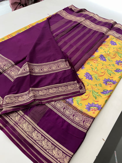 Ju10 Printed Semi Mysore Silk