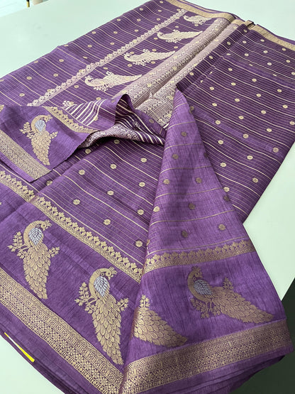 Tussar Chiffon Saree