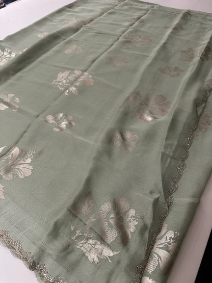 Foil Print Chiffon-J2