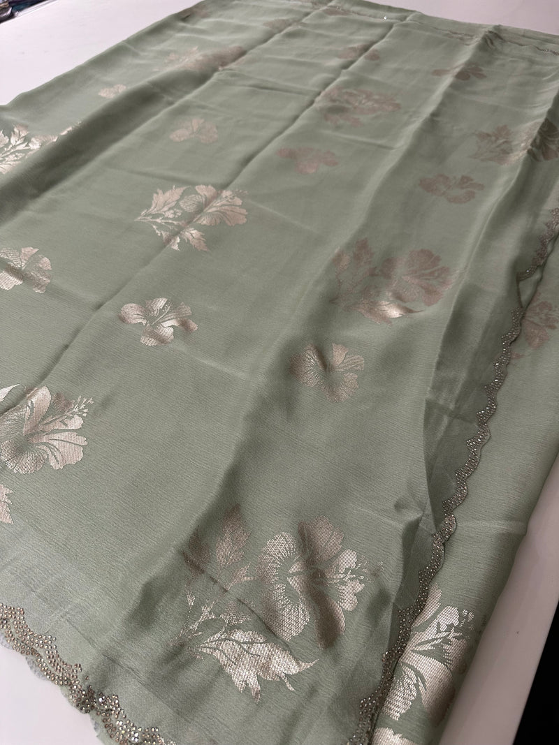 Foil Print Chiffon-J2
