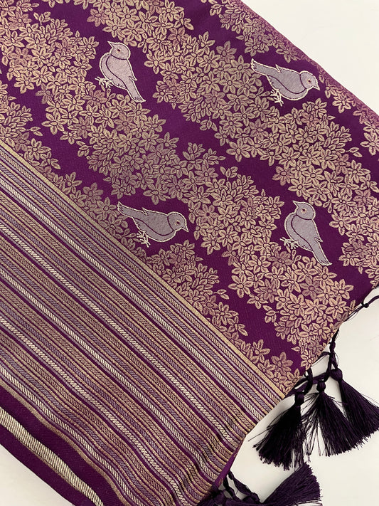 Crepe Brocade Banarasi