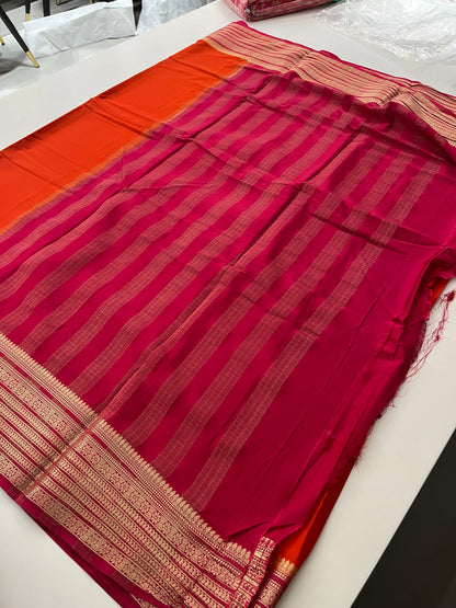 89 PREMIUM SEMI CRAPE MYSORE SILK SAREES