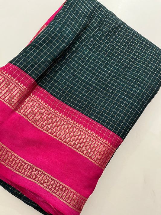 Crepe Chiffon Check