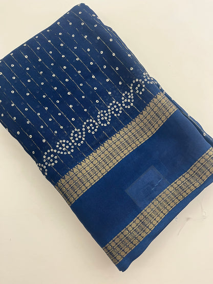 Tussar Silk Print