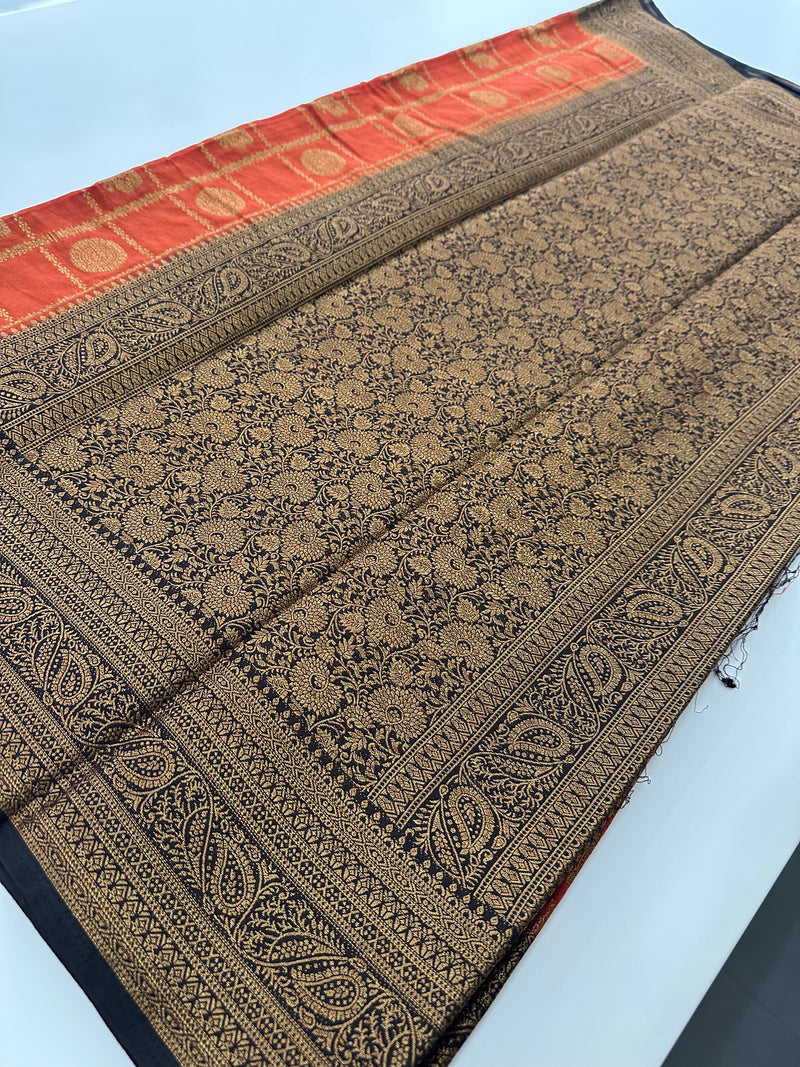 New collection in South Cotton Silk sarees for Varmahalaxmi with contrast matching blouse piece🌹-AU3