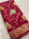 Banarasi Fancy Crape Saree -M19