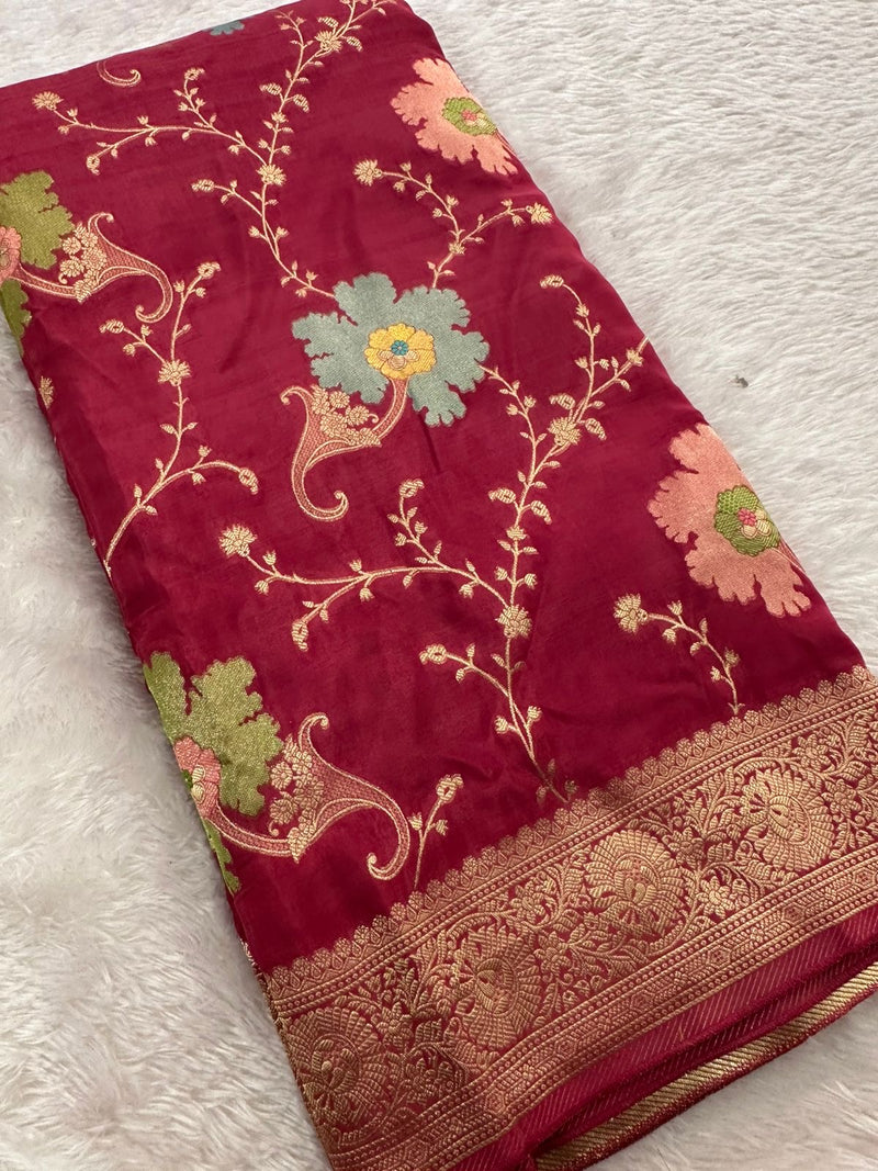 Banarasi Fancy Crape Saree -M19