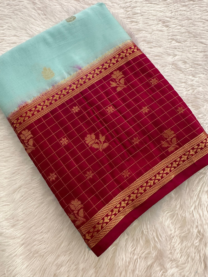 Crape Fancy Saree-JU3
